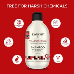 L'AVENOUR Fall Defence 3X Set Of 3 Thinning & Hair Fall Control Shampoo- 300 ml Each image 2
