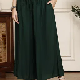 Valles365 by S.C. Women Flared Ethnic Palazzos-image-19