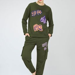 Zeyo Women Printed Night suit-image-42