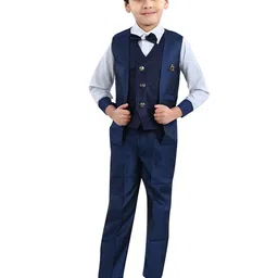 VALUE CREATION Boys Waistcoat Shirt & Trousers 3-Piece Suit-image-19