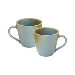 BODHI HOUSE Blue Handcrafted Solid Ceramic Glossy Cups Set of Cups and Mugs-46