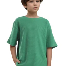 RARE ONES Boys Self Design Round Neck Cotton T-shirt-image-86