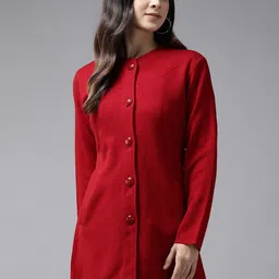 The Roadster Lifestyle Co Woolen Longline Jacket-image-94