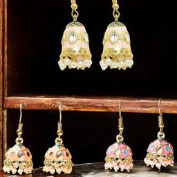 Anouk Dome Shaped Jhumkas Earrings-17