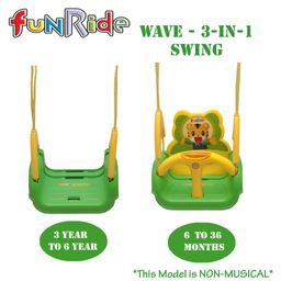 Funride Wave 3 in 1 Adjustable Swing - Green image 2
