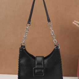 Metro Women Textured Structured Shoulder Bag-image-54