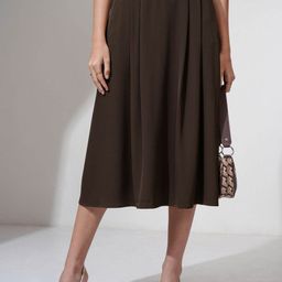 CHIC BY TOKYO TALKIES Women A-Line Flared Slip-On Midi Skirt-image-52