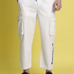 Bene Kleed Men Printed Loose Fit Cargos Trousers-image-30