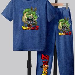 MODARUE Boys Dragon Ball Goku Printed T-shirt With Joggers-image-96