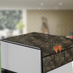 The Furnishing Tree Coffee Brown Printed Refrigerator Cover-image-54