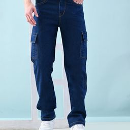Moda Rapido Men Classic Relaxed Fit Low Distress Jeans-picture-20