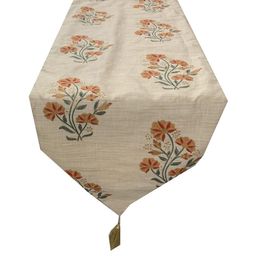 Pinkparrot 12x70 Inch Jacquard Silk Table Runner-image-65