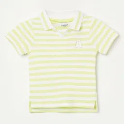 Juniors by Lifestyle Boys Striped Polo Collar Cotton T-shirt-51