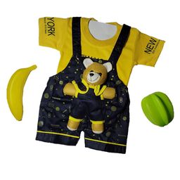 SHREEVASA Kids Printed Dungarees With T-Shirt-image-123