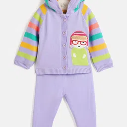 JWAAQ Kids Printed Long Sleeves Sweatshirt With Joggers-image-77