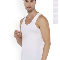 CAVENDERS Pack Of 6 Pure Cotton Basic Vests White Pure CottonDno-v151st-24