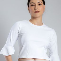 Redamancii Women Vertical Striped Round Neck Top-image-88
