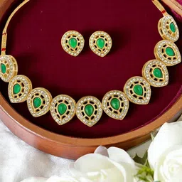 OOMPH Stone Studded Jewellery Set-26