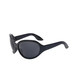 Project Shades Unisex Oval Sunglasses with UV Protected Lens gri-1-blk-23
