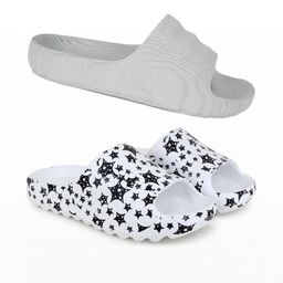 Pampy Angel Pack of 2 Men Printed Rubber Sliders-32