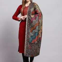 Monte Carlo Paisley Woven Design Shawl-picture-35