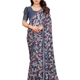 Moda Rapido Beads and Stones Abstract Printed Saree-picture-33