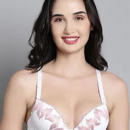 MAKCLAN Floral Bra Medium Coverage Underwired Lightly Padded-picture-16