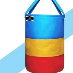 Aura Blue & Yellow Printed Foldable Laundry Bag 45 L-56