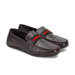 Lee Cooper Men Textured Leather Loafers-image-65