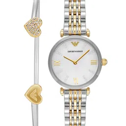 Emporio Armani Women Dial & Stainless Steel Straps Analogue Watch AR80078SET-image-57