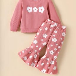 hopscotch 2-Pc Floral Sweatshirt & Pants-picture-41