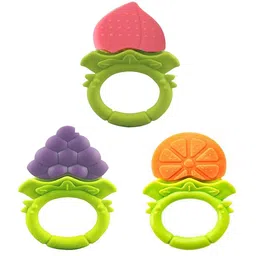 Kritiu Set Of 3 Fruit Shape Silicone Teether-24
