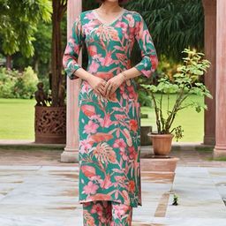 KALINI Women Floral Printed Regular Kurta with Palazzos-picture-13