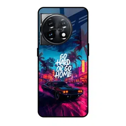 QRIOH Hustle Hard Printed OnePlus 11 5G Silicone Back Case-picture-0