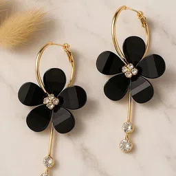 Celestria Contemporary Drop Earrings-54