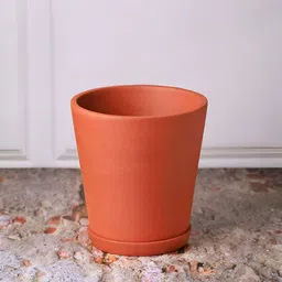 The handicraftian 3Pc Brown Cone Medium Planters-image-60