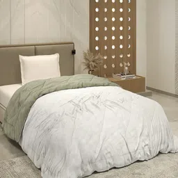 Monte Carlo Olive Green AC Room Single Bed Comforter-picture-11