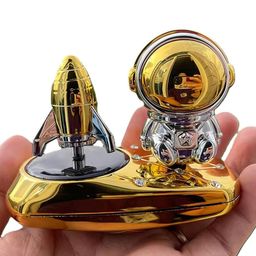 AUGEN Solar Astronaut Design Rotating Car Air Freshener-4