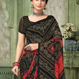 Mitera Bandhani Pure Chiffon Bandhani Saree-image-38