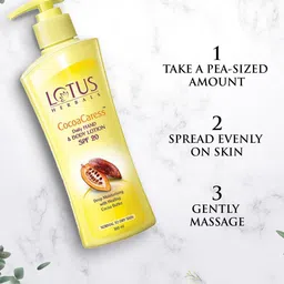 Lotus Herbals Set Of 2 Cocoacaress Daily Hand & Body Lotion 250 ml + Sheamoist 120 g image 3