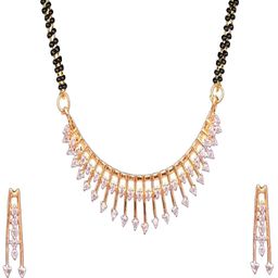 JD World Silver-Plated Artificial Stones Studded And Beaded Mangalsutra-image-62