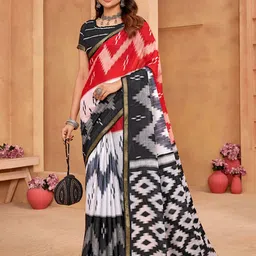 Munir Zari Pure Cotton Ikat Saree-picture-45
