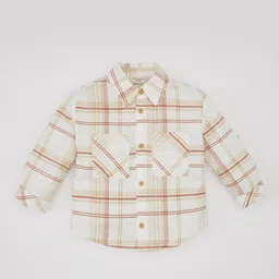 DeFacto Boys Tartan Checks Opaque Checked Casual Shirt-image-91