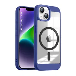 Luxury Kase Blue Shockproof Transparent Clear Hard Back Cover Case for iPhone 14-image-35