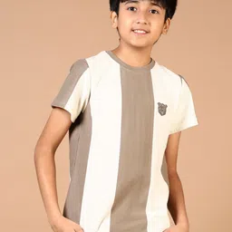 V-Mart Boys Striped Pockets T-shirt-37