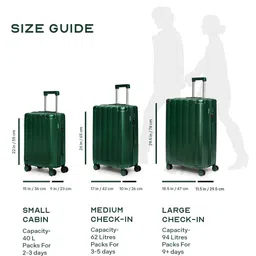 Assembly Iris Set Of 2 Textured Hard-Sided Trolley Bag image 5