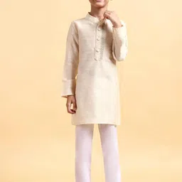 Mera Rang Boys Embroidered Regular Kurta with Pyjamas-picture-17