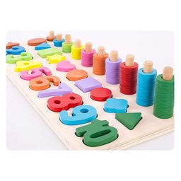 Lattice Wooden Number And Shapes Learning Activity Toy - Multicolour image 5