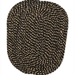 Aura Black & Beige 2 Pieces Textured Cotton Doormats-31