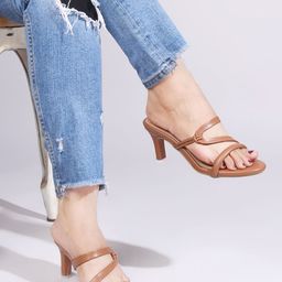 SHUZ TOUCH Embellished Block Mules with Tassels image 1